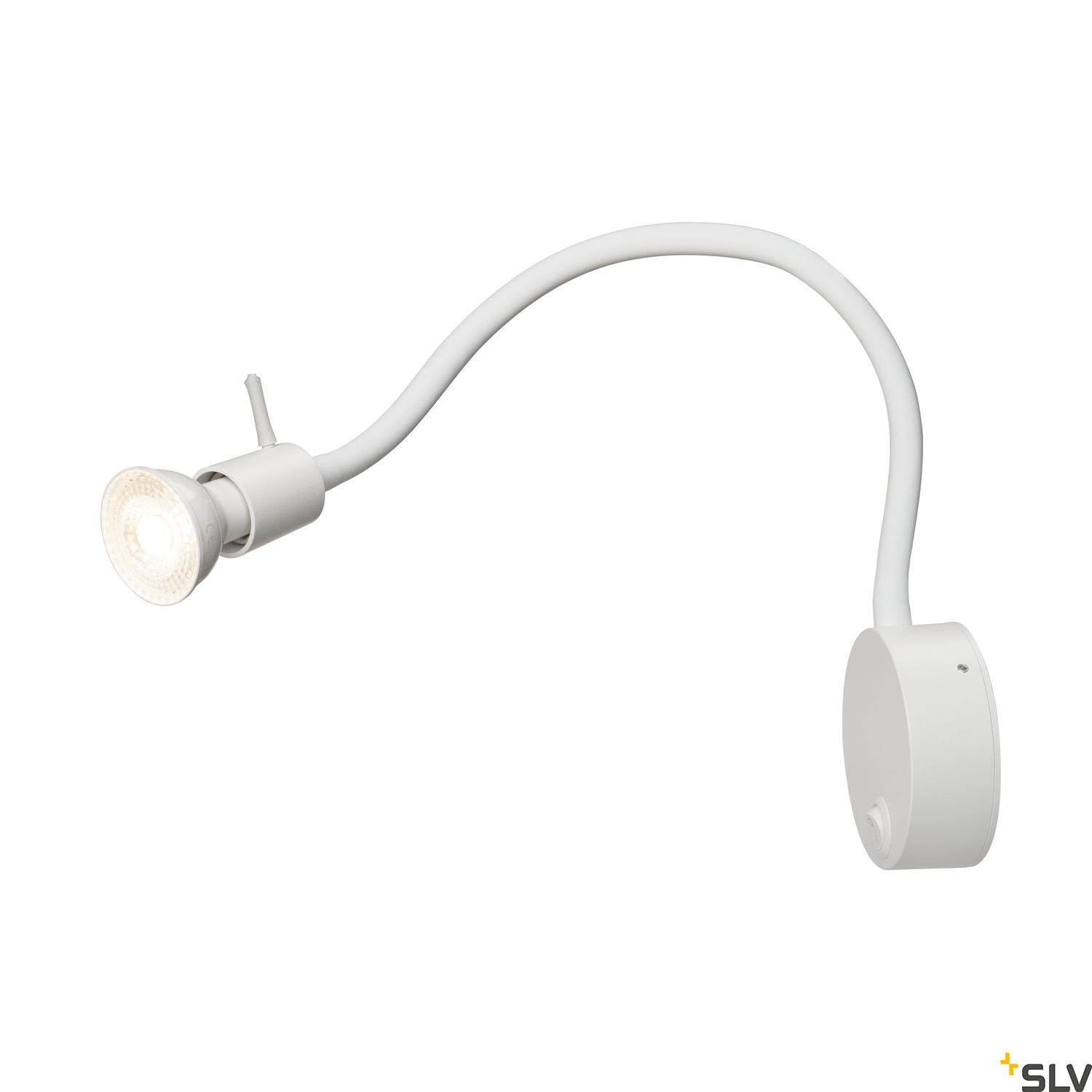 SLV DIO FLEX PLATE QPAR51 WL indoor surface-mounted wall light, white 1002607