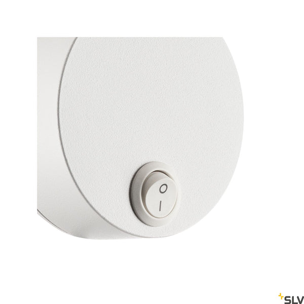 SLV DIO FLEX PLATE QPAR51 WL indoor surface-mounted wall light, white 1002607