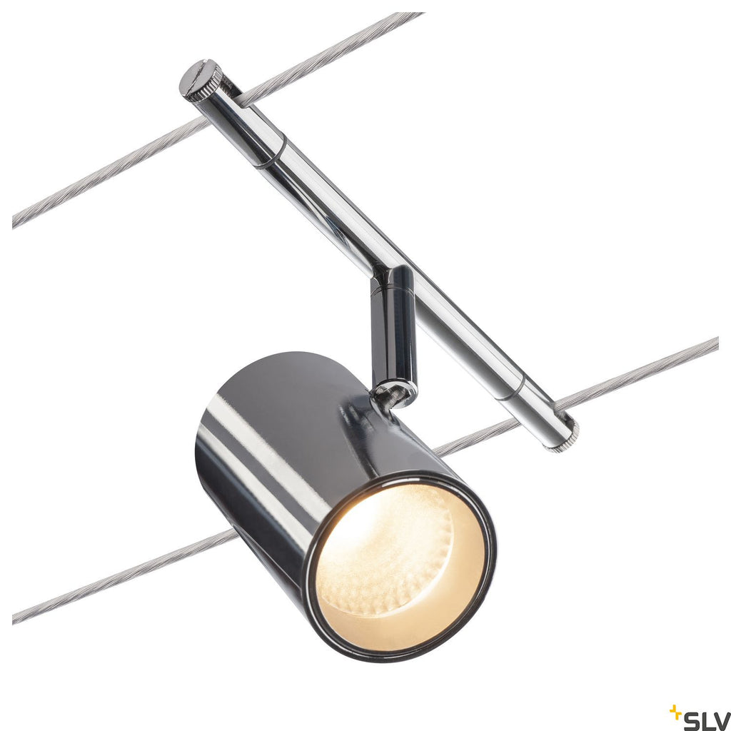 SLV TENSEO NOBLO, cable luminaire for low voltage cable system 2700K chrome 1002696