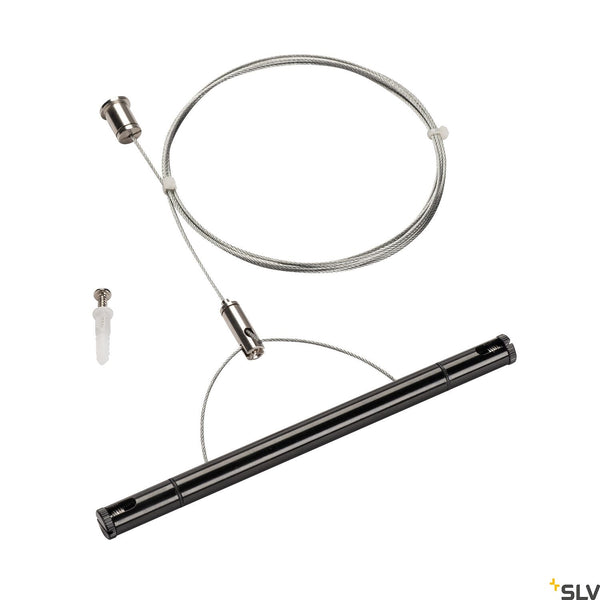 SLV TENSEO steel wire suspension, black 1002697
