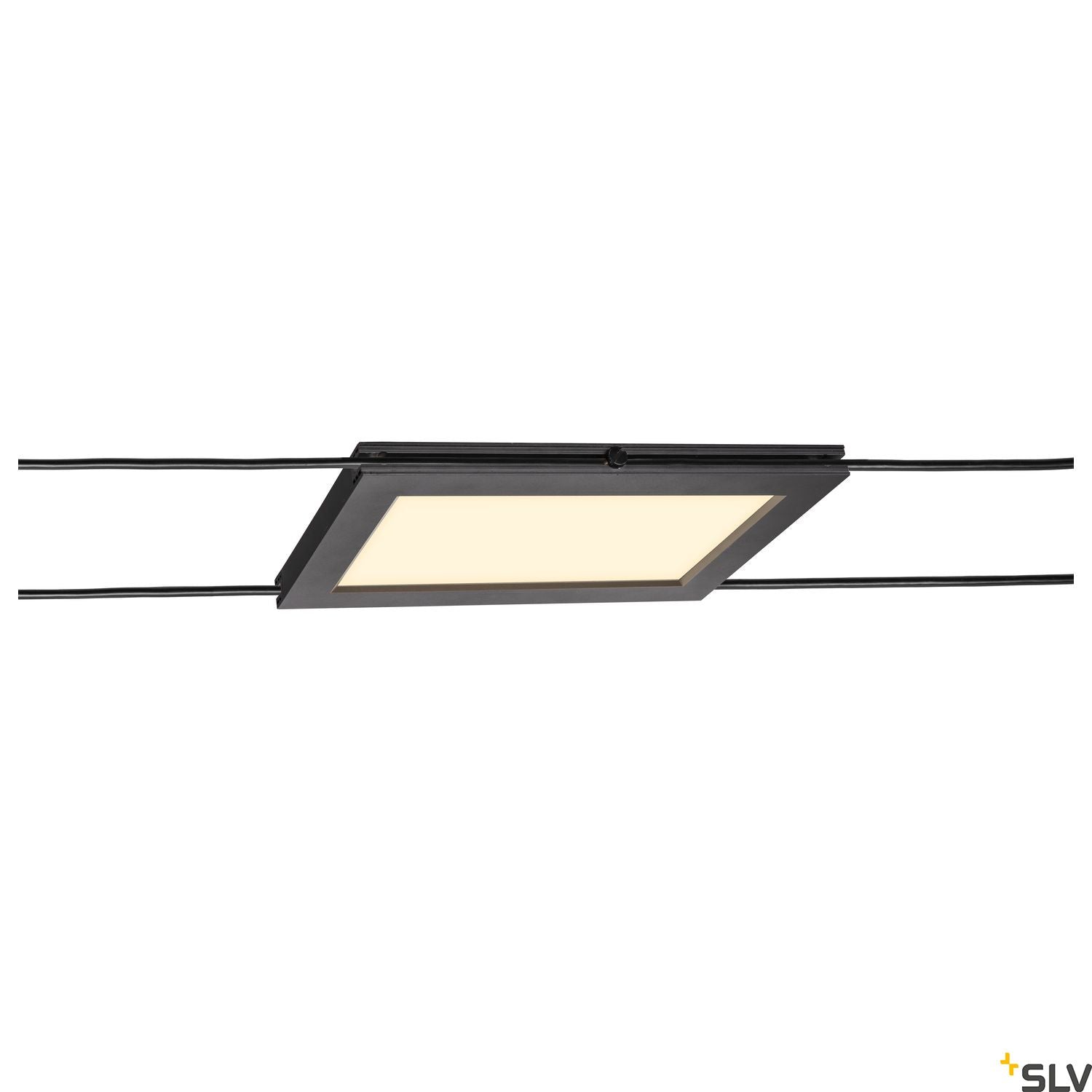 SLV PLYTTA rectangular cable luminaire for the TENSEO low voltage cable system 2700K black 1002864