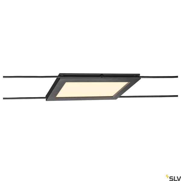 SLV PLYTTA rectangular cable luminaire for the TENSEO low voltage cable system 2700K black 1002864