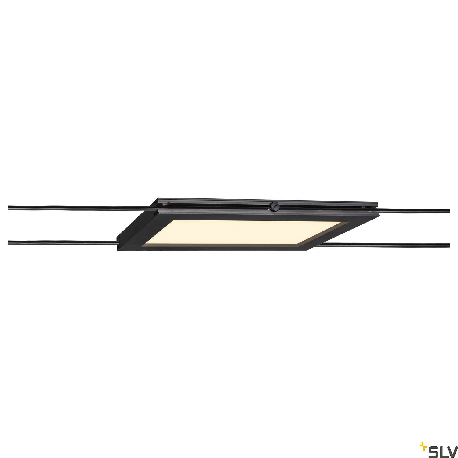 SLV PLYTTA rectangular cable luminaire for the TENSEO low voltage cable system 2700K black 1002864