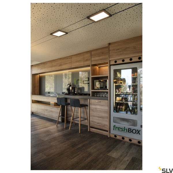 SLV PLYTTA rectangular cable luminaire for the TENSEO low voltage cable system 2700K black 1002864
