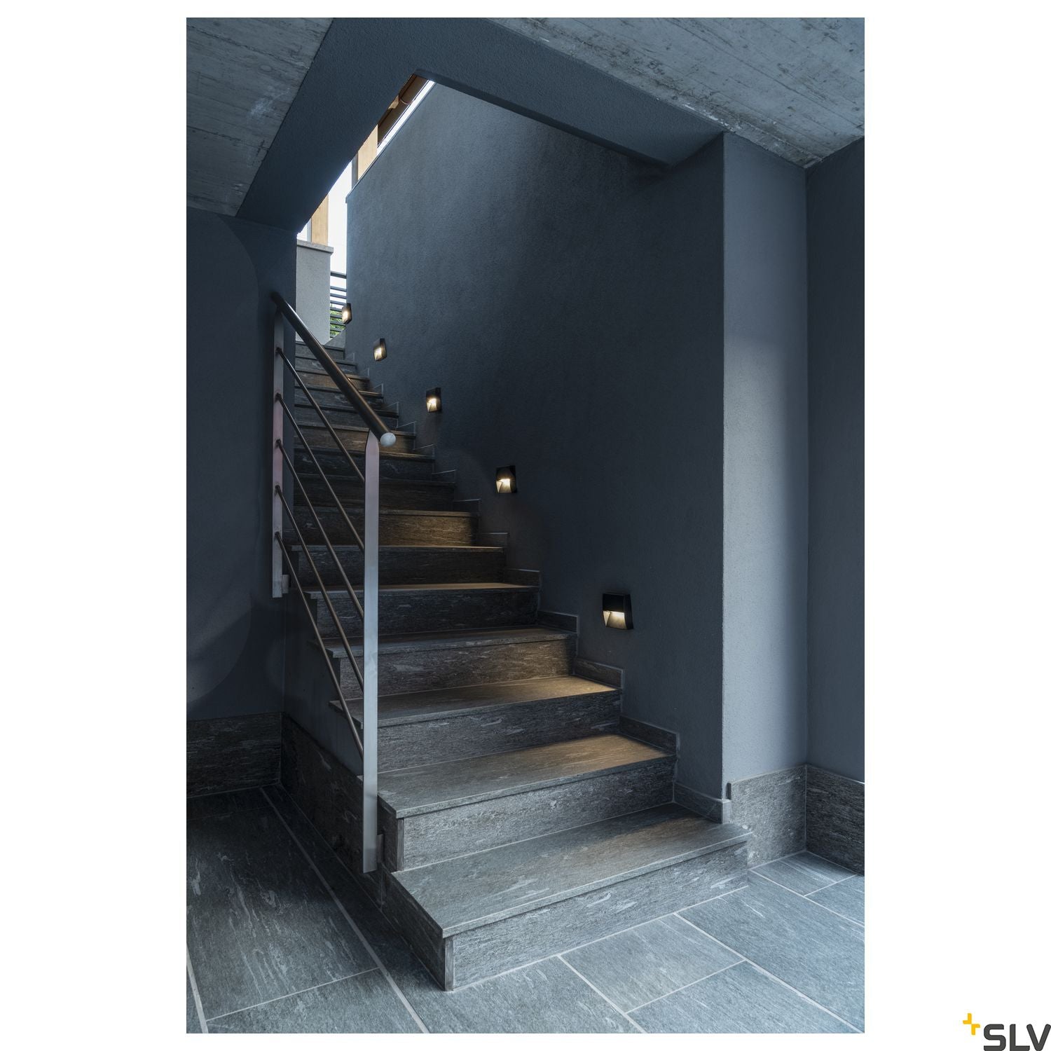 SLV DOWNUNDER OUT Square WL Outdoor Recessed LED Wall Light Anthracite 3000K 1002869