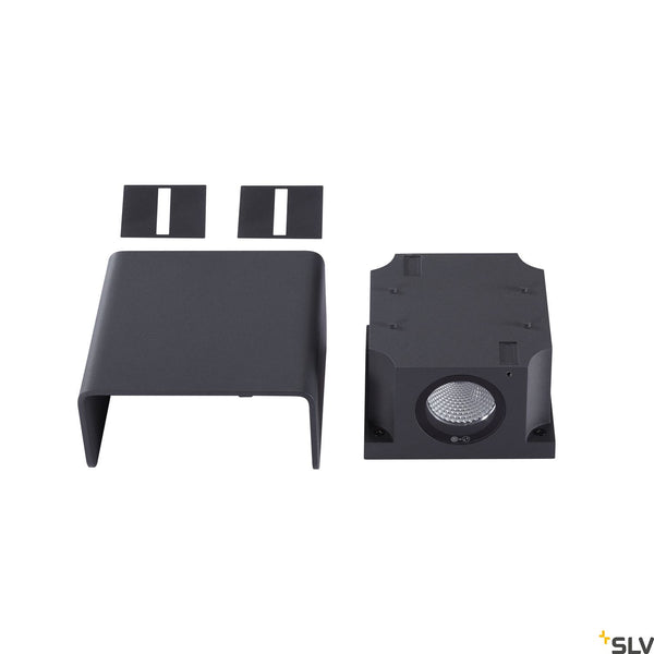 SLV MANA OUT Dimmable Outdoor recessed wall light anthracite 3000K IP65 1002900