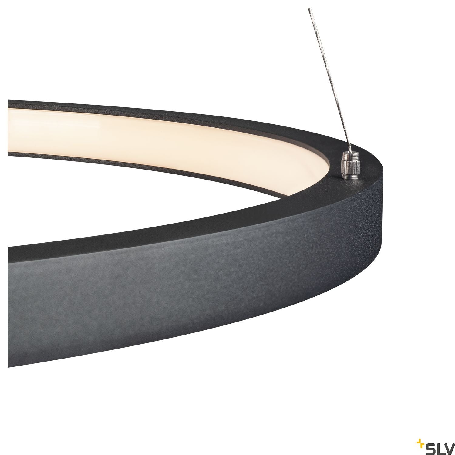 SLV PARSEC 60 DALI Dimmable Black LED Pendant Light 3000/4000K 1002909