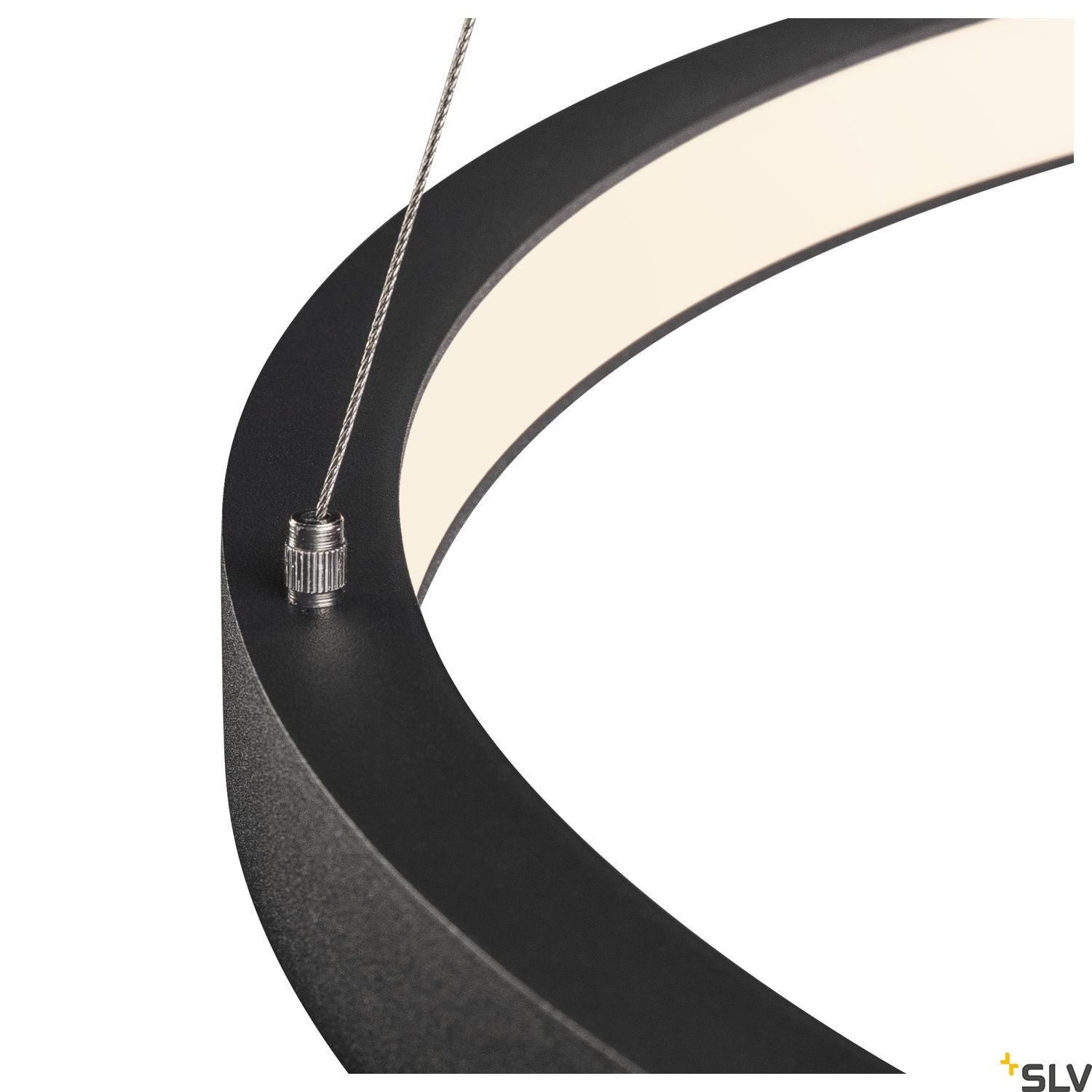 SLV PARSEC 60 DALI Dimmable Black LED Pendant Light 3000/4000K 1002909