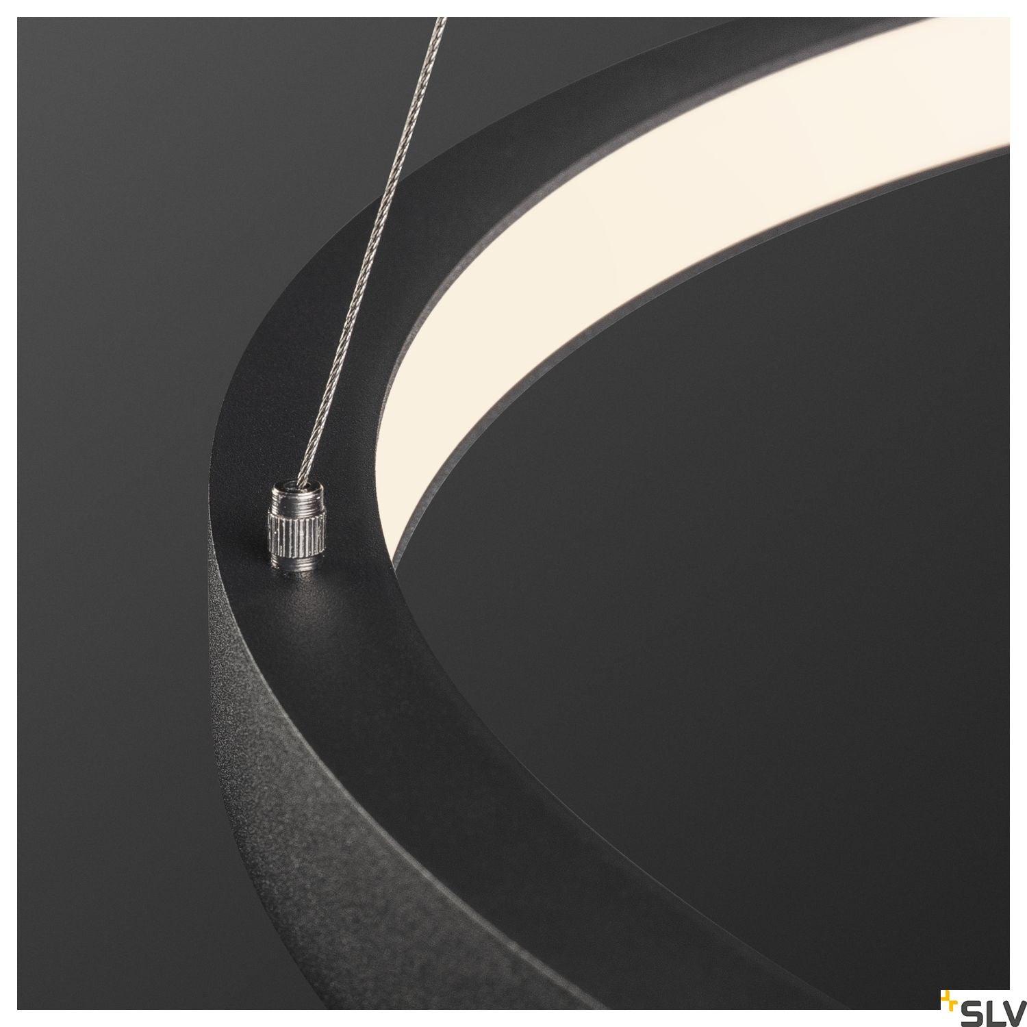 SLV PARSEC 60 DALI Dimmable Black LED Pendant Light 3000/4000K 1002909