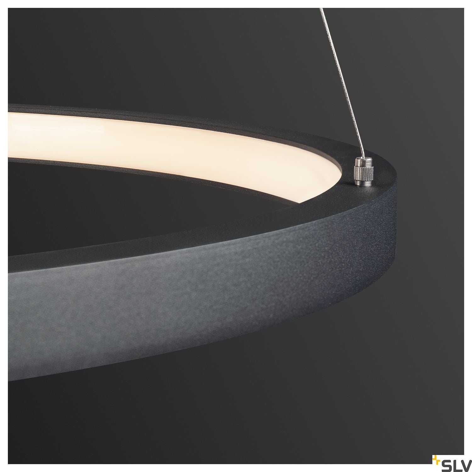 SLV PARSEC 60 DALI Dimmable Black LED Pendant Light 3000/4000K 1002909