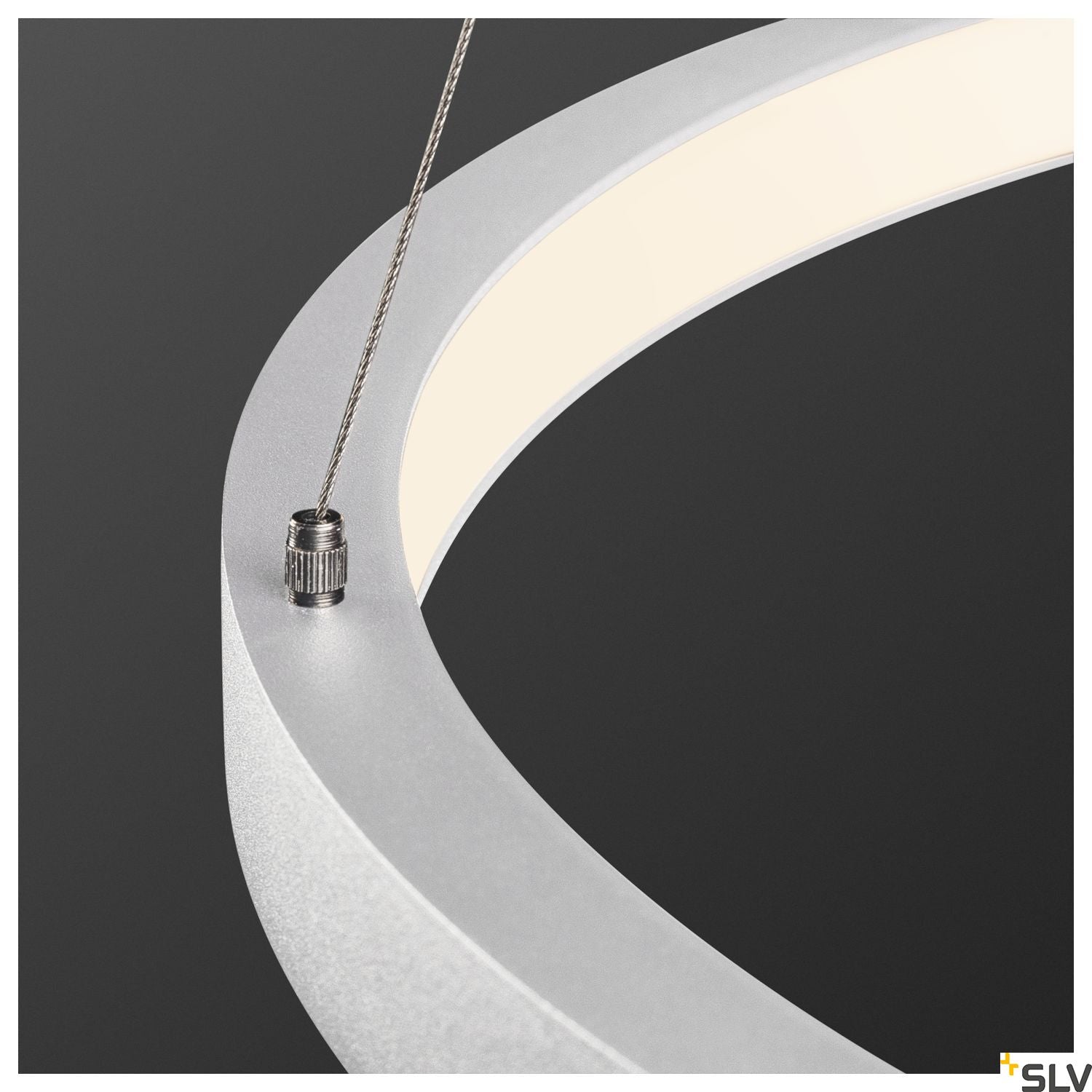 SLV PARSEC 60 DALI Dimmable White LED Pendant Light 3000/4000K 1002910