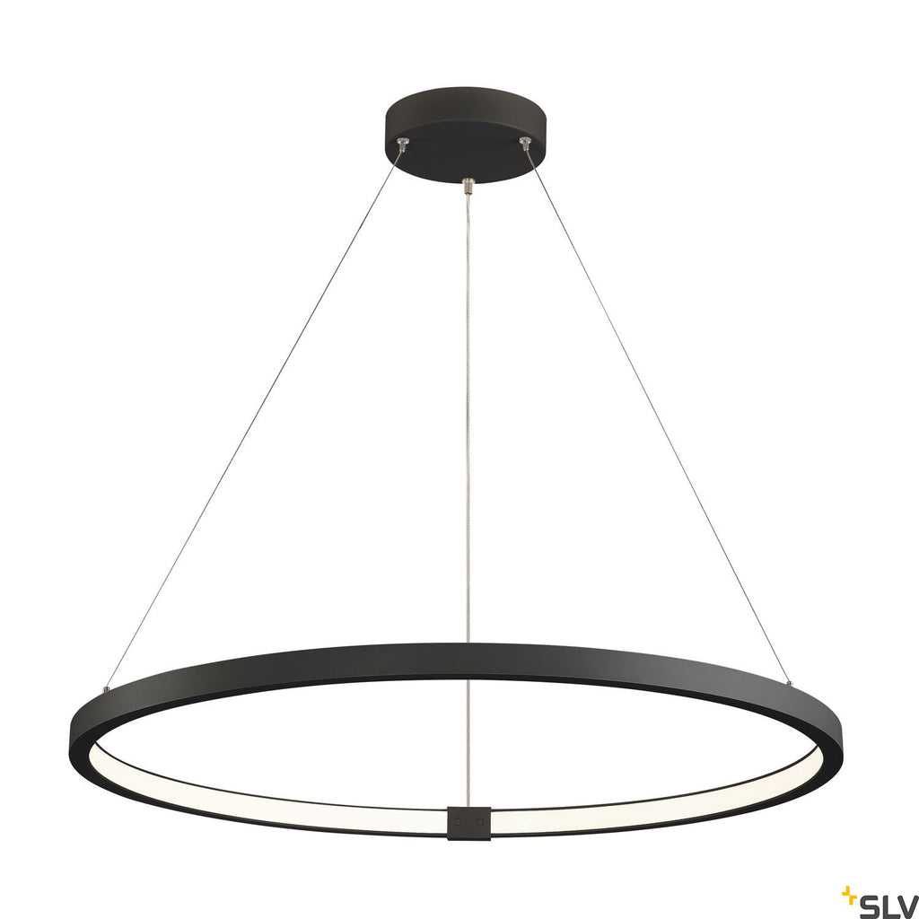 SLV PARSEC 80 DALI Dimmable Black LED Pendant Light 3000/4000K 1002911