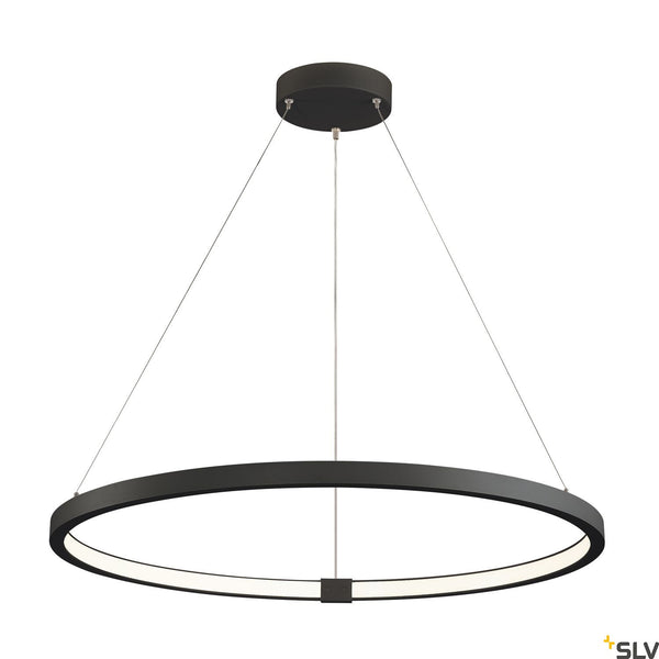 SLV PARSEC 80 DALI Dimmable Black LED Pendant Light 3000/4000K 1002911