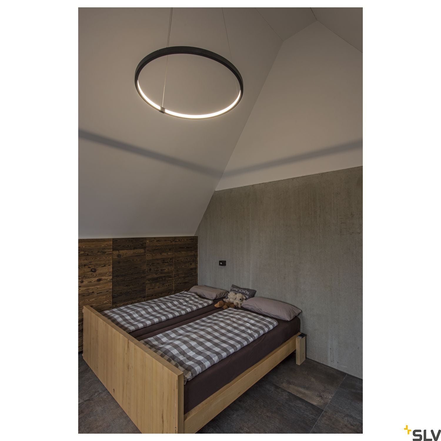 SLV PARSEC 80 DALI Dimmable Black LED Pendant Light 3000/4000K 1002911