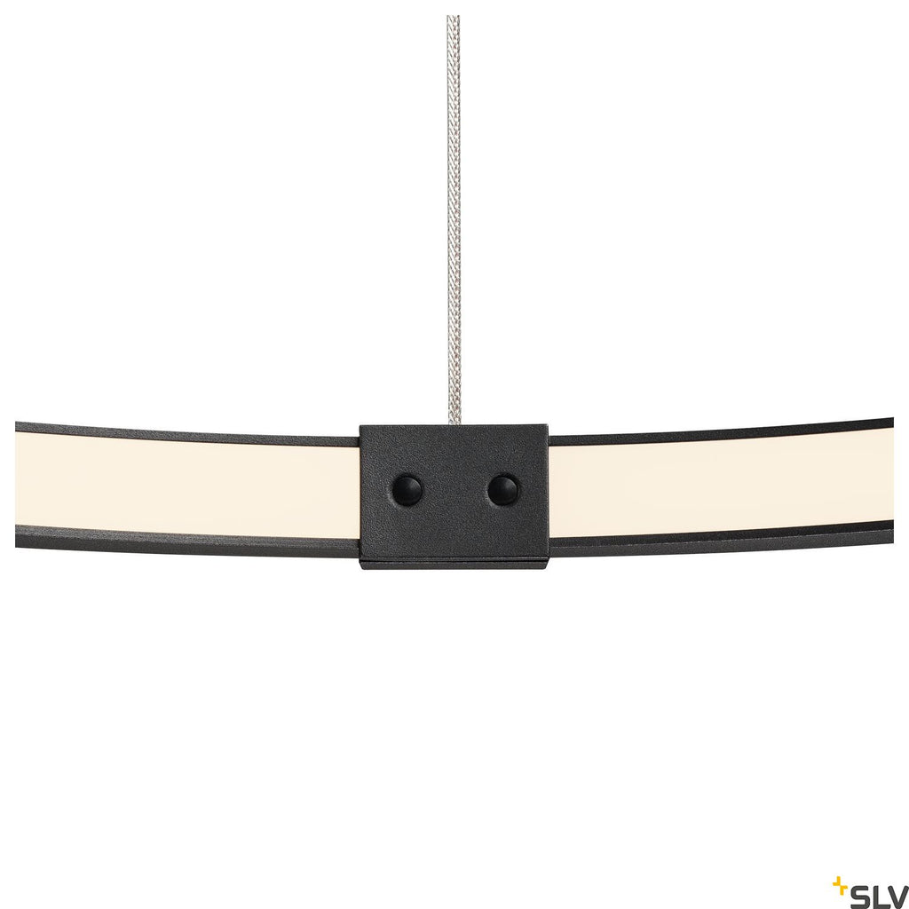 SLV PARSEC 80 DALI Dimmable Black LED Pendant Light 3000/4000K 1002911