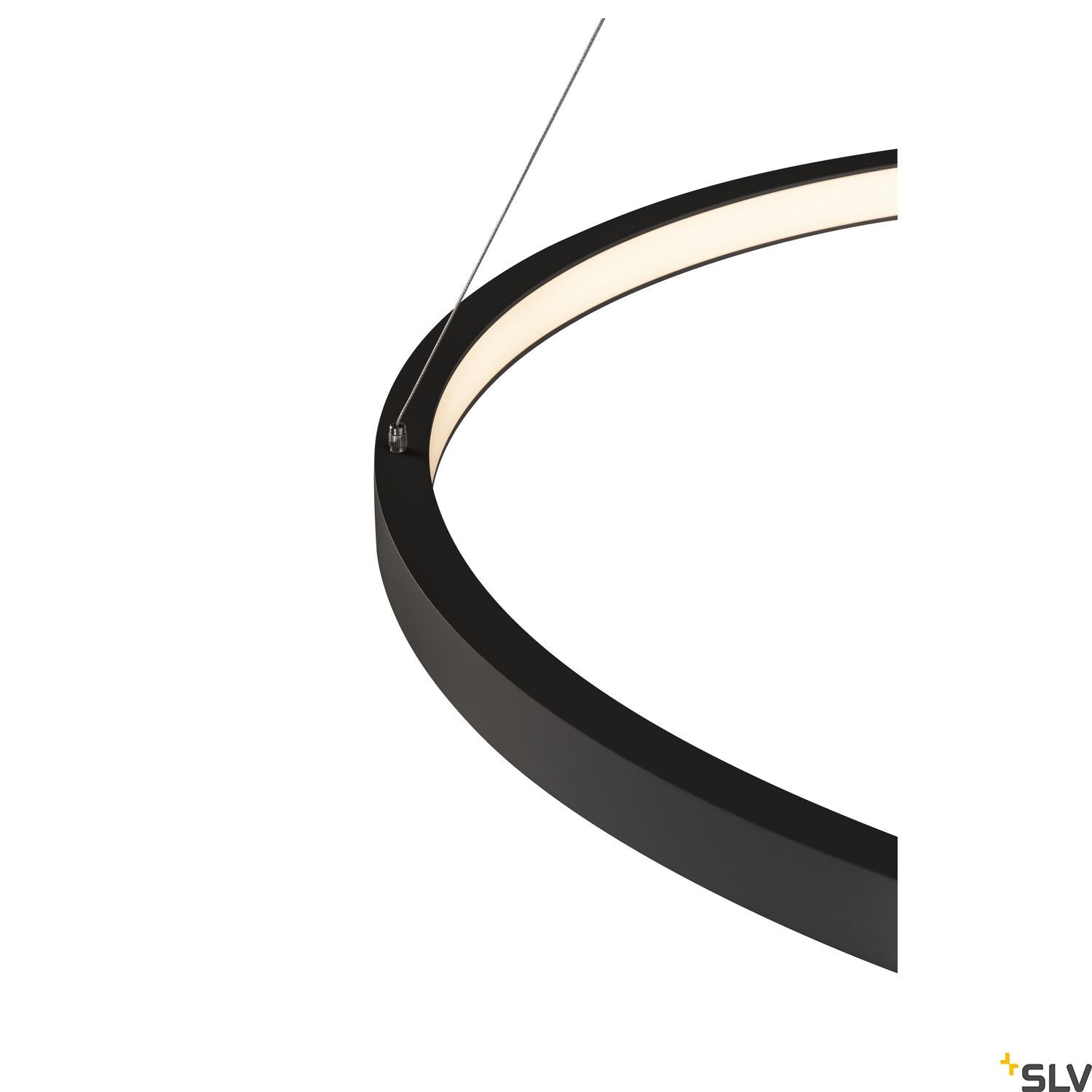 SLV PARSEC 80 DALI Dimmable Black LED Pendant Light 3000/4000K 1002911