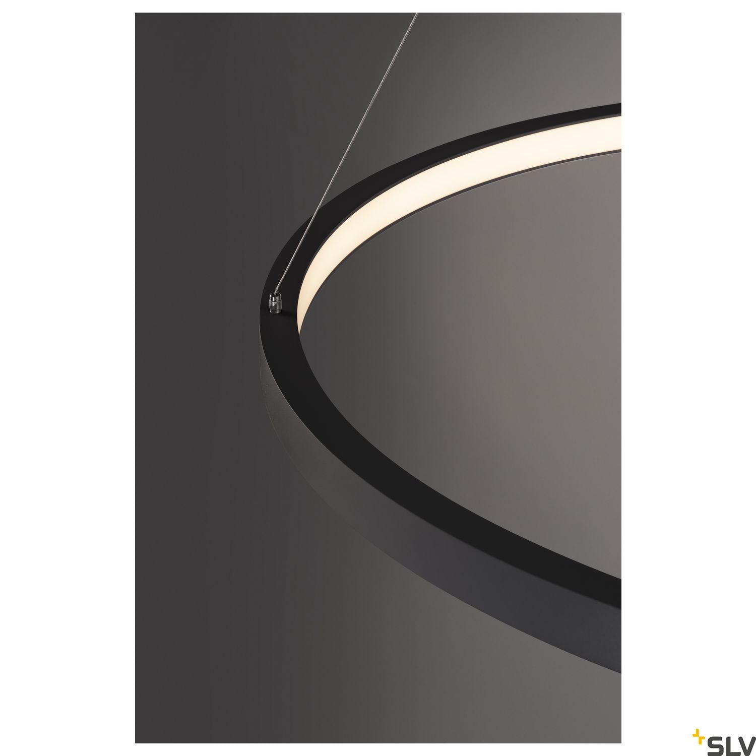 SLV PARSEC 80 DALI Dimmable Black LED Pendant Light 3000/4000K 1002911
