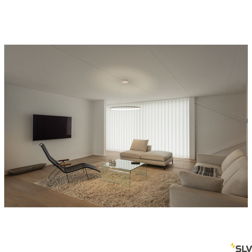 SLV PARSEC 80 DALI Dimmable White LED Pendant Light 3000/4000K 1002912