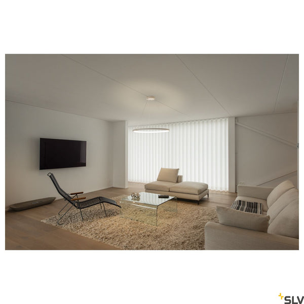 SLV PARSEC 80 DALI Dimmable White LED Pendant Light 3000/4000K 1002912