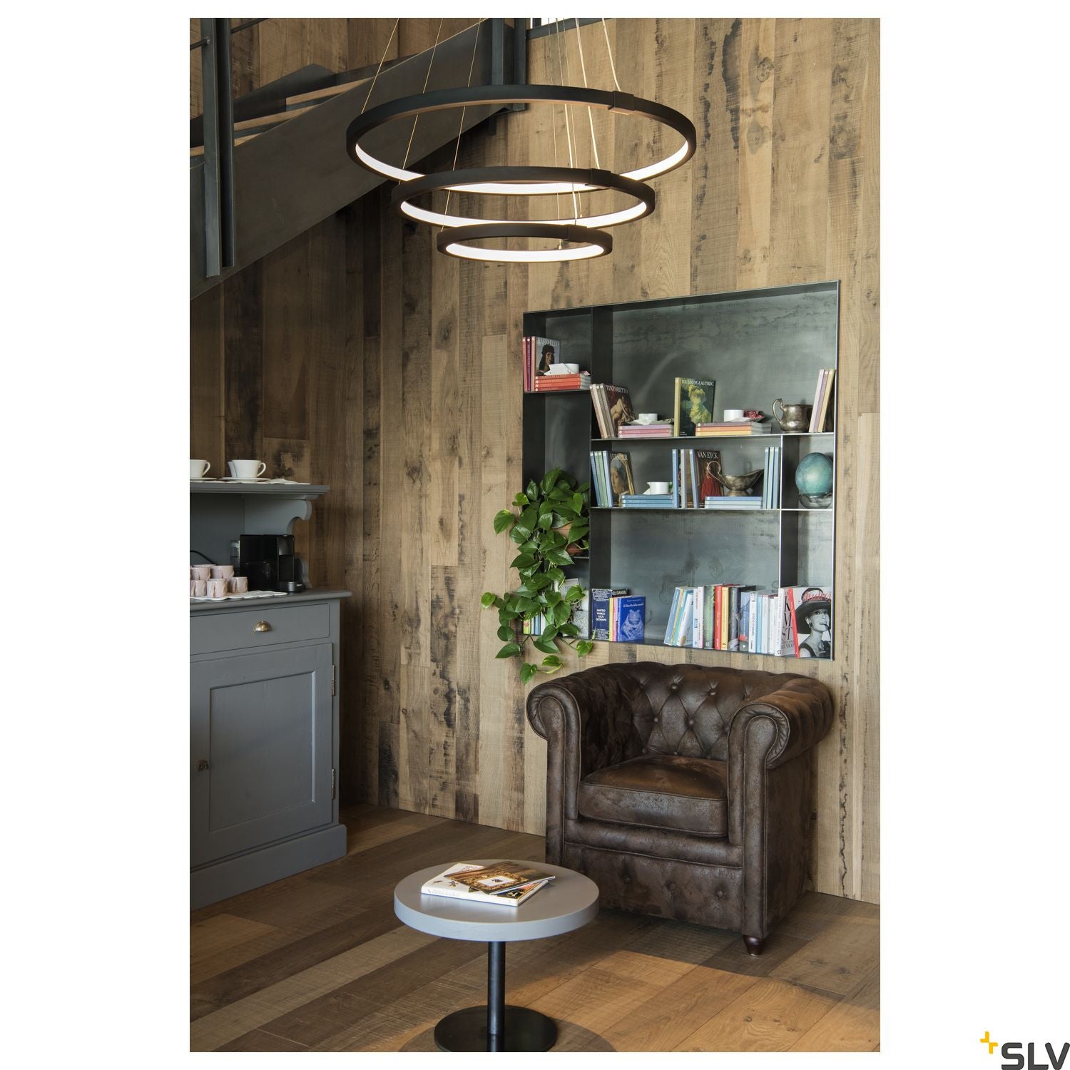 SLV PARSEC TRIO DALI Dimmable LED pendant Light black 3000/4000K 1002913