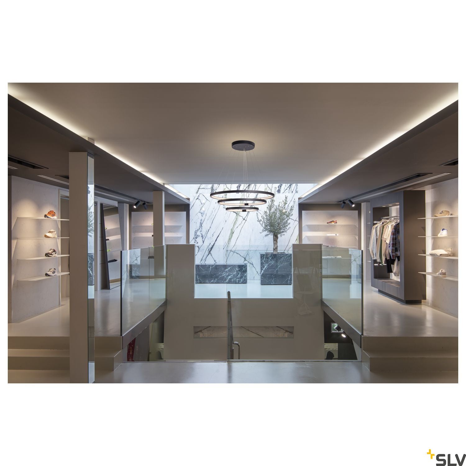 SLV PARSEC TRIO DALI Dimmable LED pendant Light black 3000/4000K 1002913
