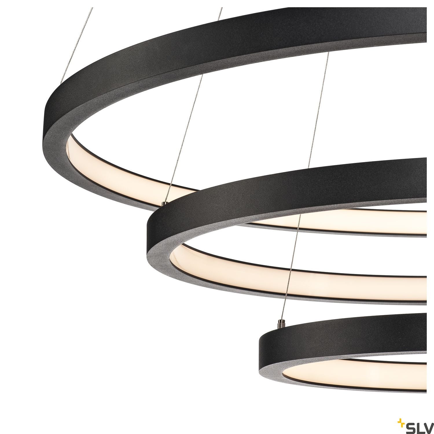 SLV PARSEC TRIO DALI Dimmable LED pendant Light black 3000/4000K 1002913