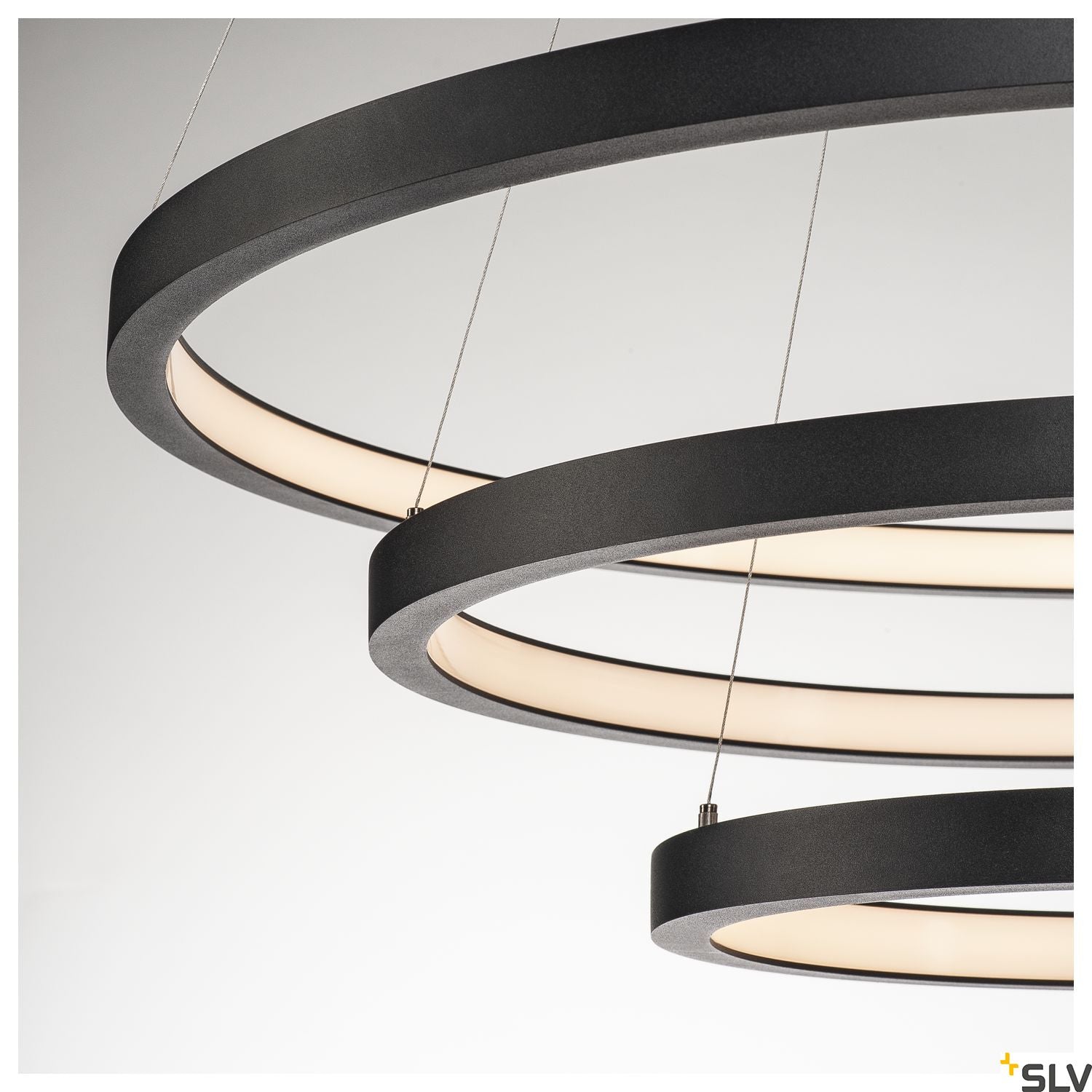 SLV PARSEC TRIO DALI Dimmable LED pendant Light black 3000/4000K 1002913