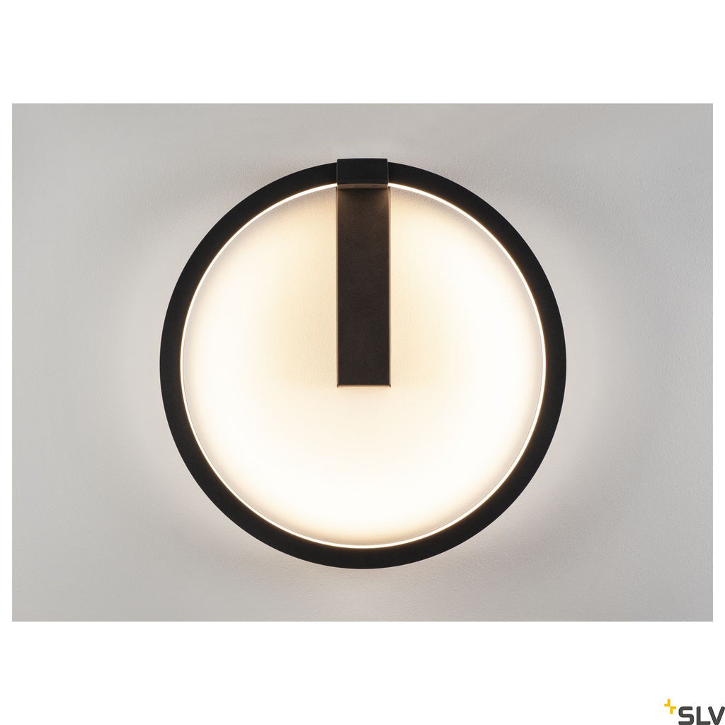 SLV PARSEC 40 DALI Dimmable LED recessed wall light black 3000/4000K 1002915