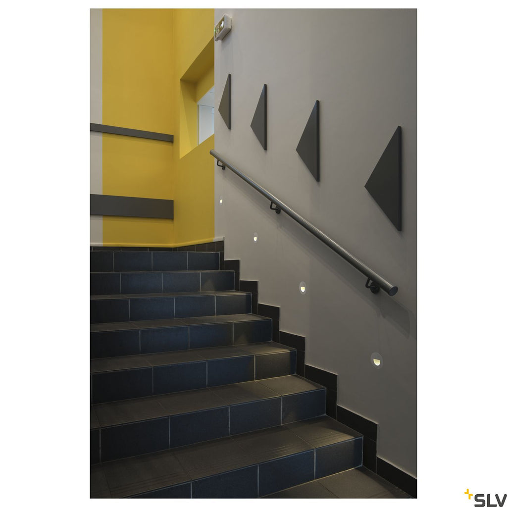 SLV WORO LED recessed wall light 2700K white 1002922