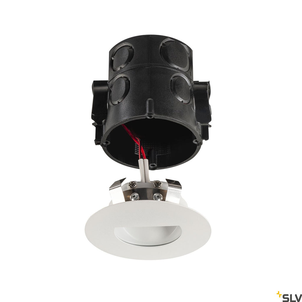 SLV WORO LED recessed wall light 2700K white 1002922