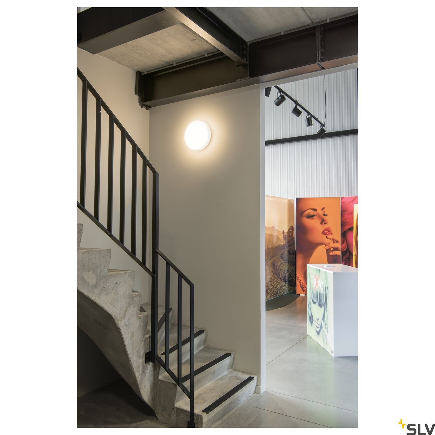 SLV LIPSY 40 DRUM DALI CW LED wall & ceiling light white 3000/4000K 1002940