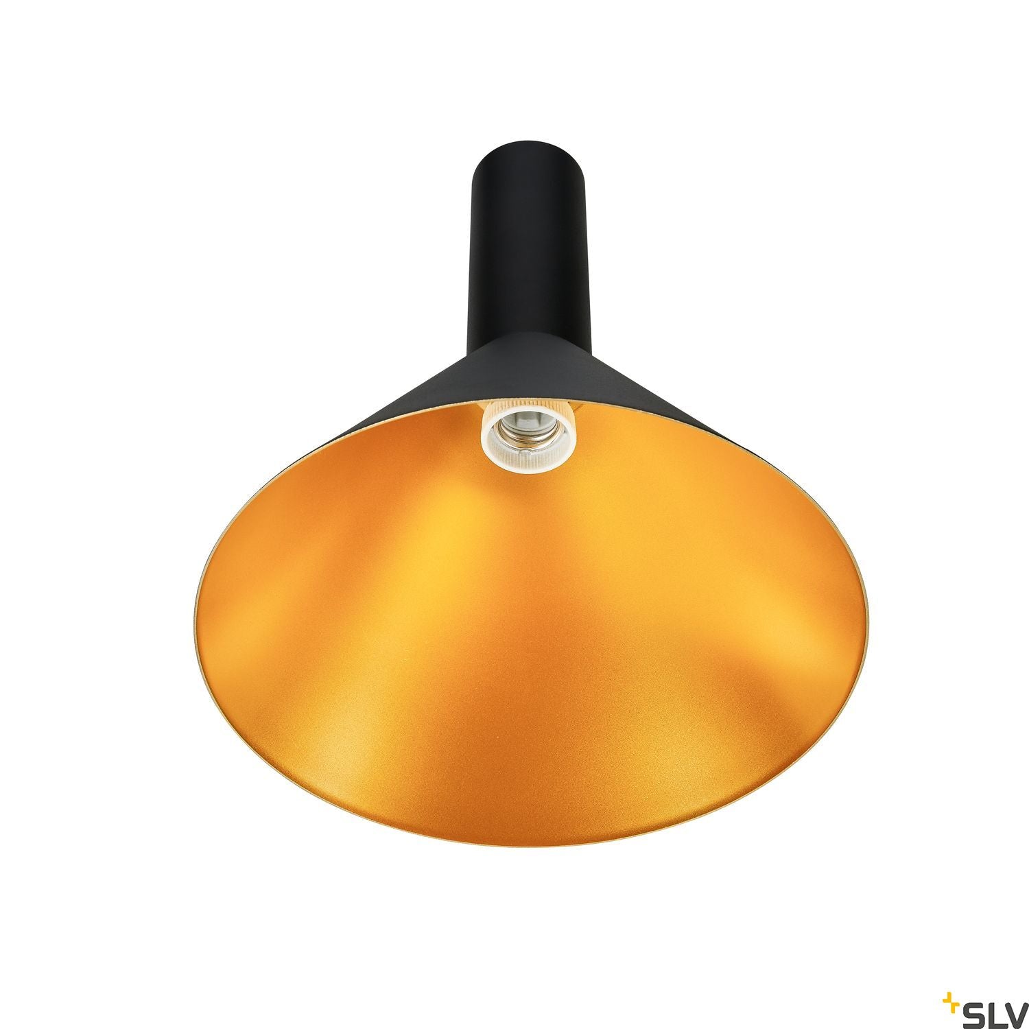 SLV PHELIA 275 E27 pendant light black/gold 1002949