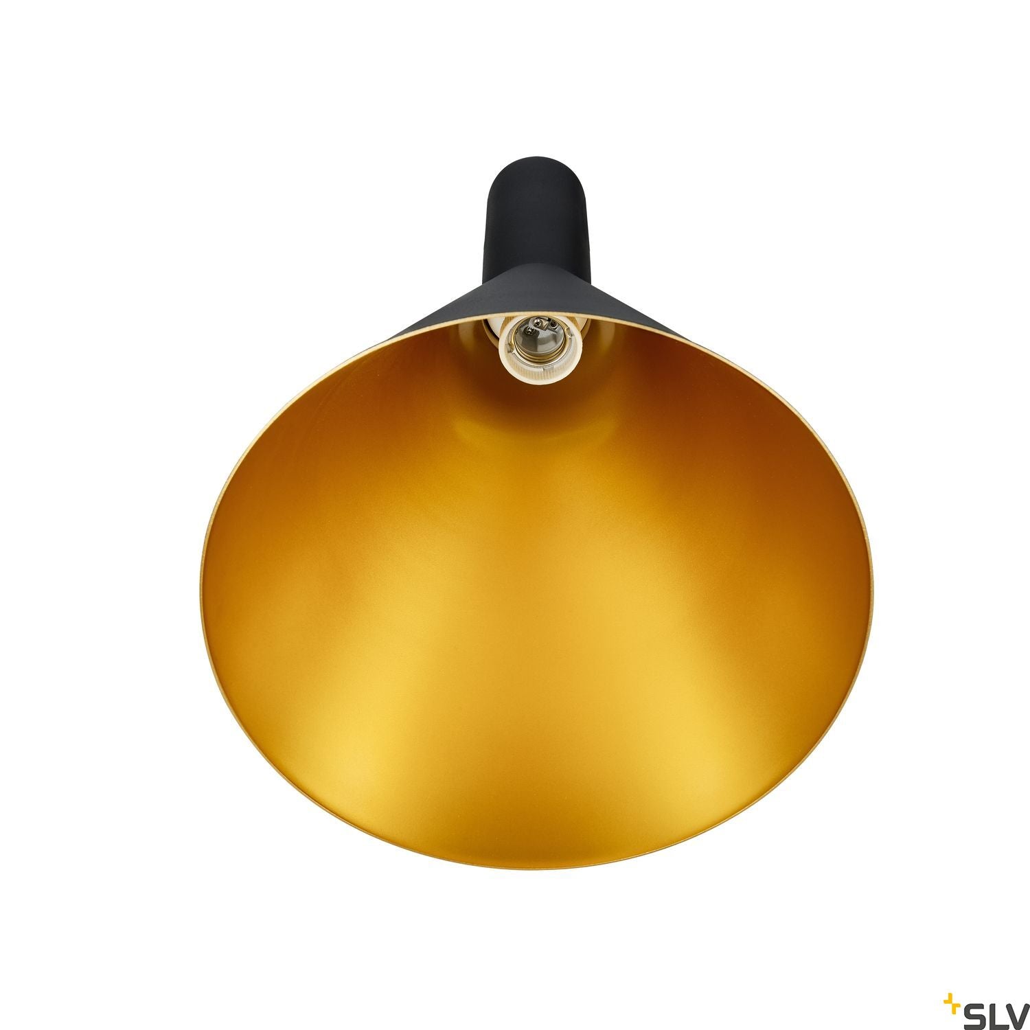 SLV PHELIA 280 E27 pendant light black/gold 1002950