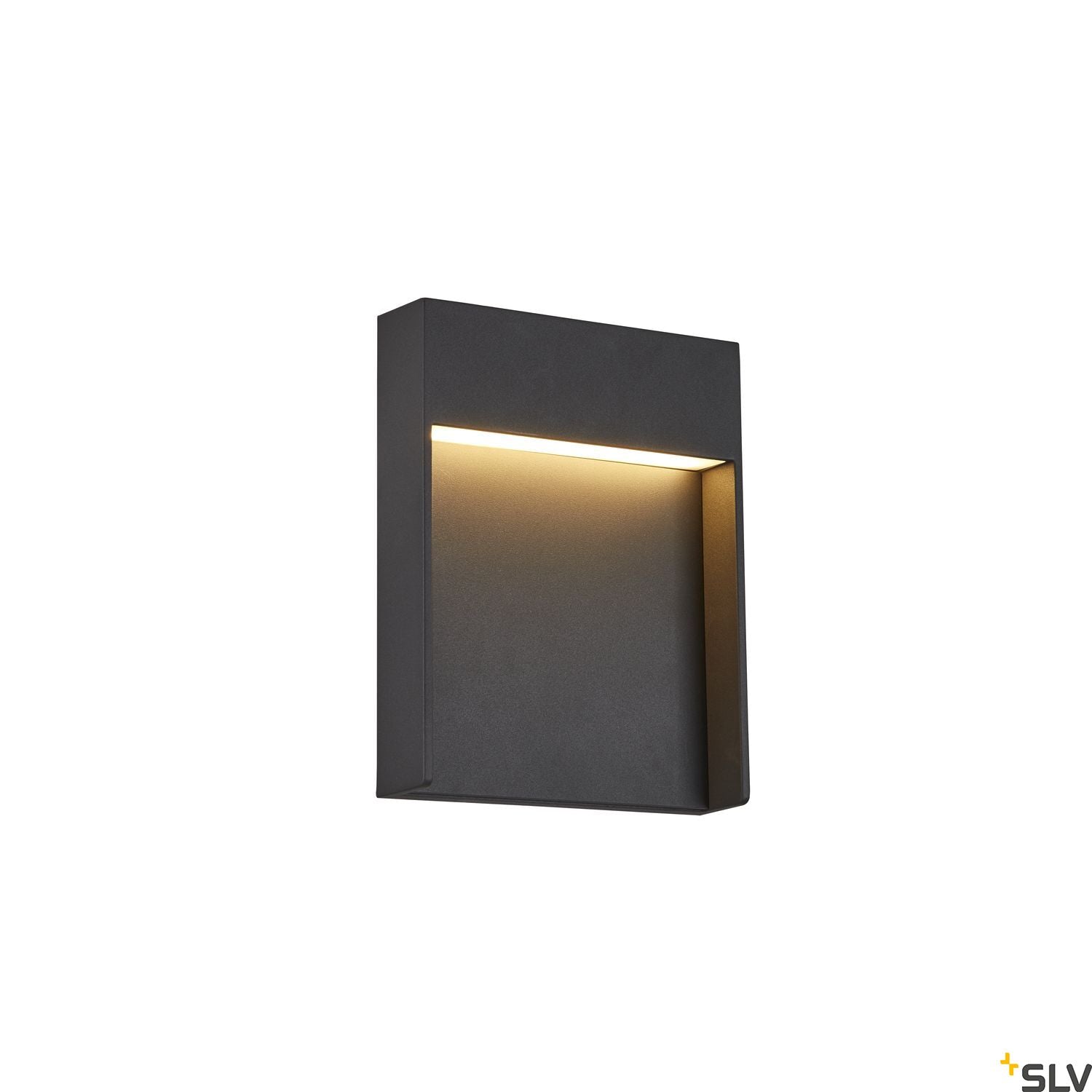 SLV FLATT Outdoor LED wall light 3000K IP65 anthracite 1002952