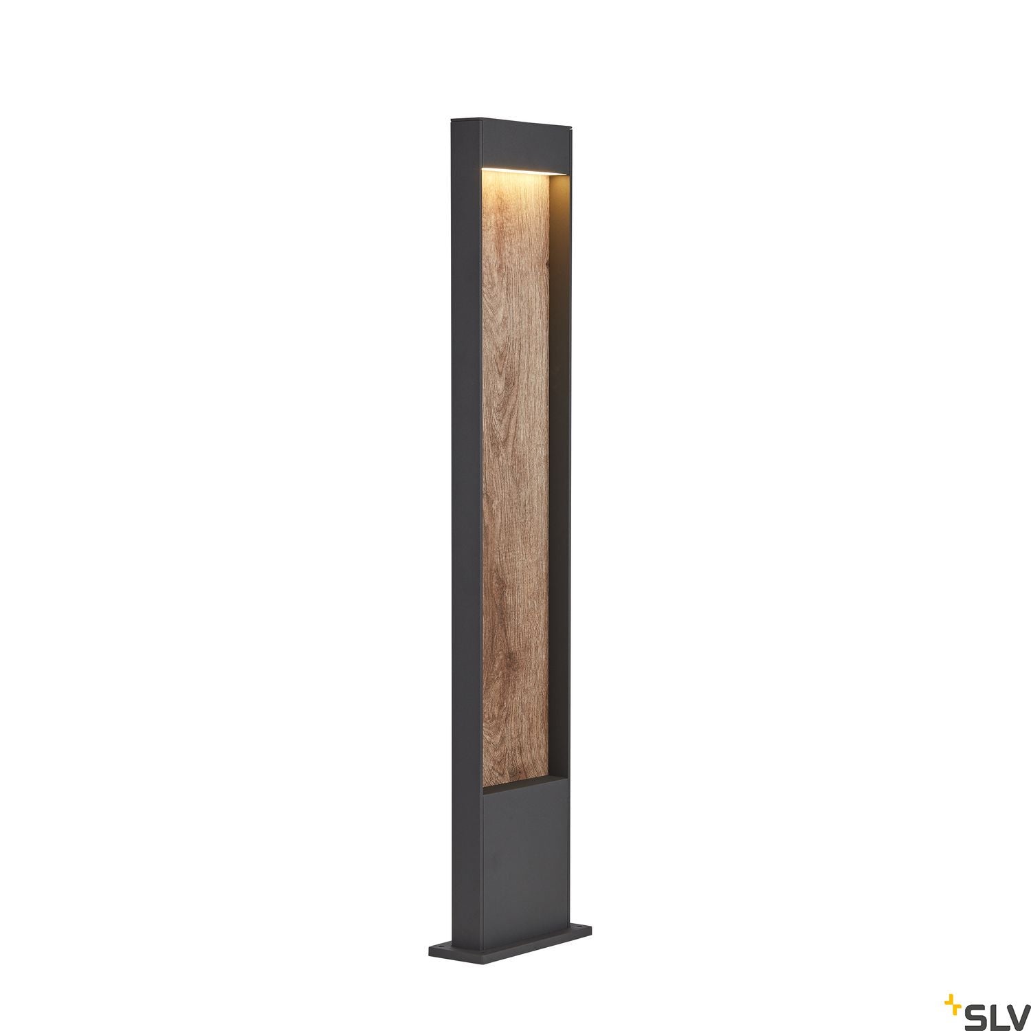 SLV FLATT POLE 100 Outdoor LED floor light 3000K IP65 anthracite/brown 1002959
