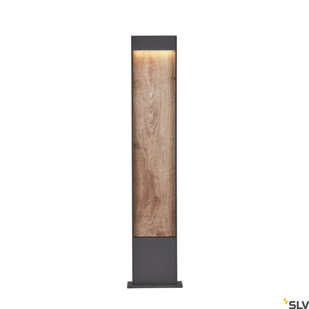 SLV FLATT POLE 100 Outdoor LED floor light 3000K IP65 anthracite/brown 1002959