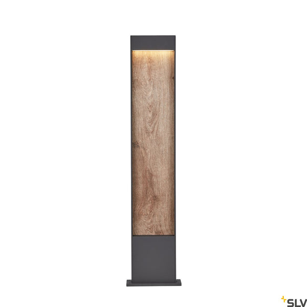 SLV FLATT POLE 100 Outdoor LED floor light 3000K IP65 anthracite/brown 1002959