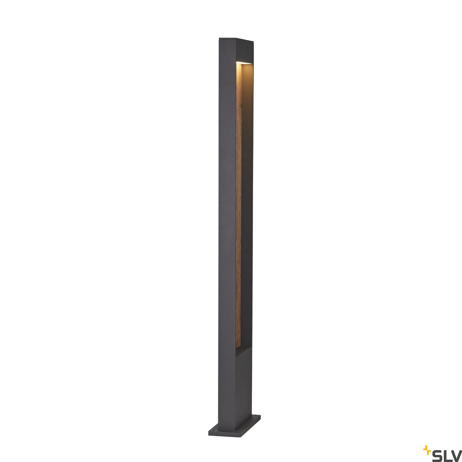 SLV FLATT POLE 100 Outdoor LED floor light 3000K IP65 anthracite/brown 1002959