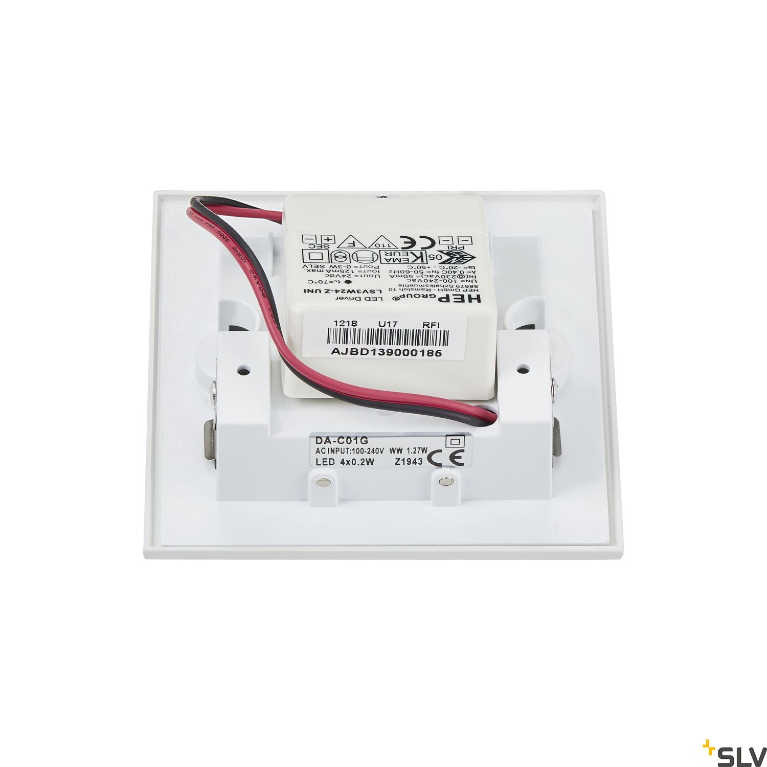 SLV Mobala recessed wall light 3000K white 1002982
