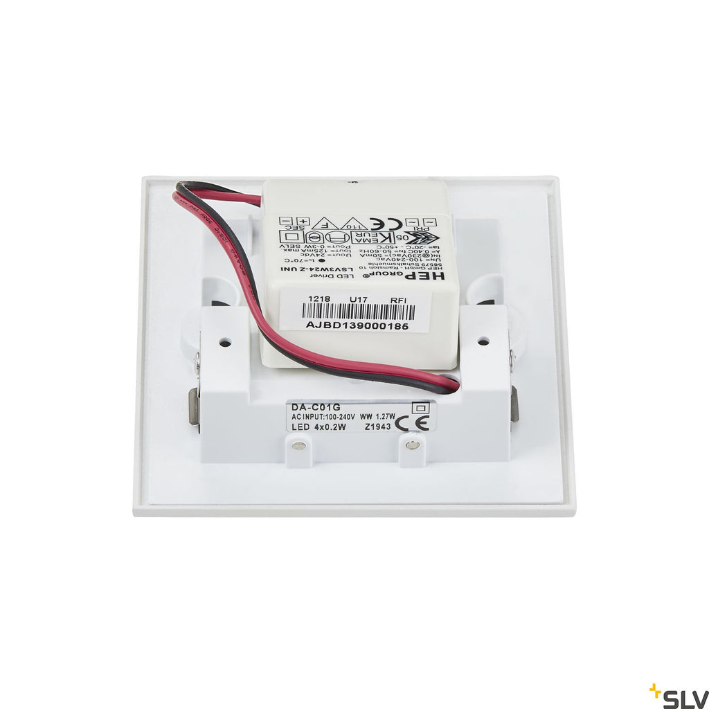 SLV Mobala recessed wall light 3000K white 1002982