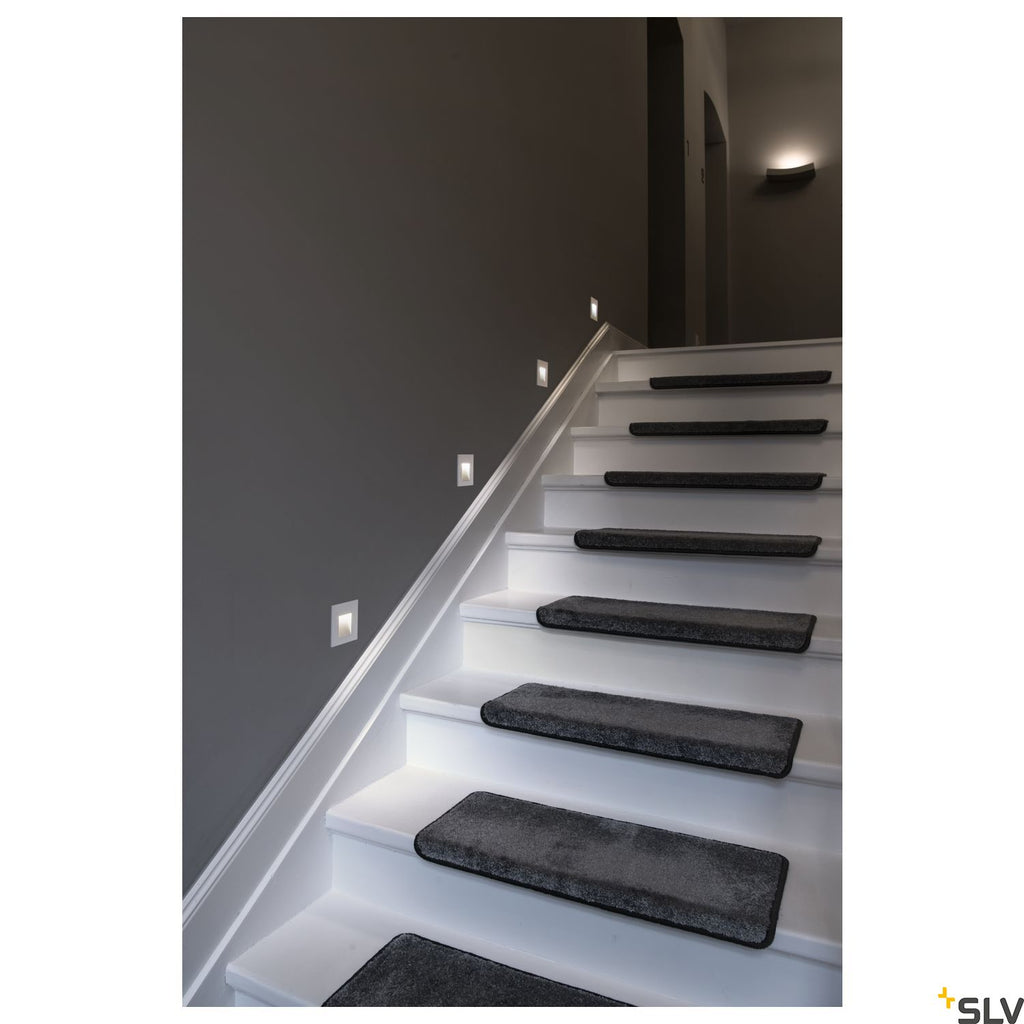 SLV Mobala recessed wall light 3000K white 1002982
