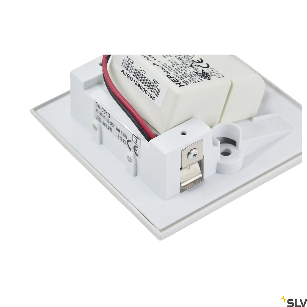 SLV Mobala recessed wall light 3000K white 1002982