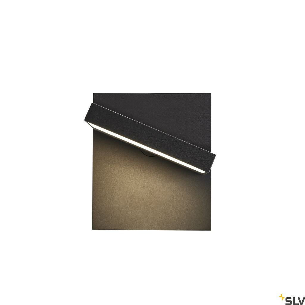 SLV ABRIDOR Outdoor LED wall light IP55 anthracite 3000/4000K 1002989
