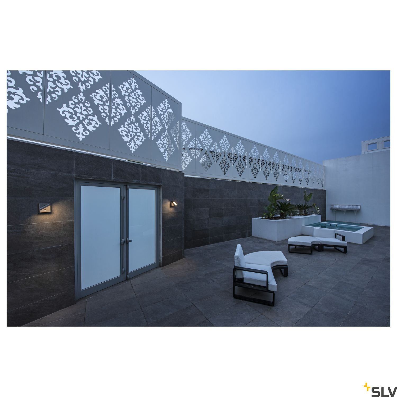 SLV ABRIDOR SENSOR Outdoor LED wall light IP55 anthracite 3000/4000K 1002990
