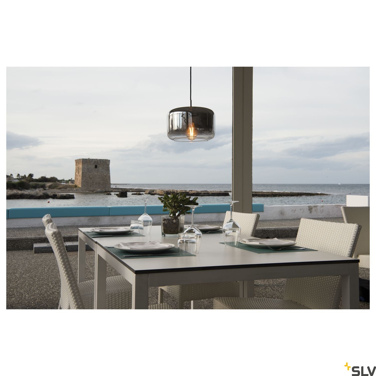SLV PANTILO 28 pendant light E27 chrome 1003006