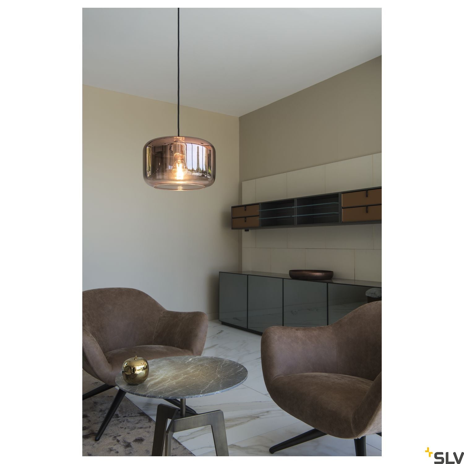 SLV PANTILO 28 pendant light E27 copper 1003007