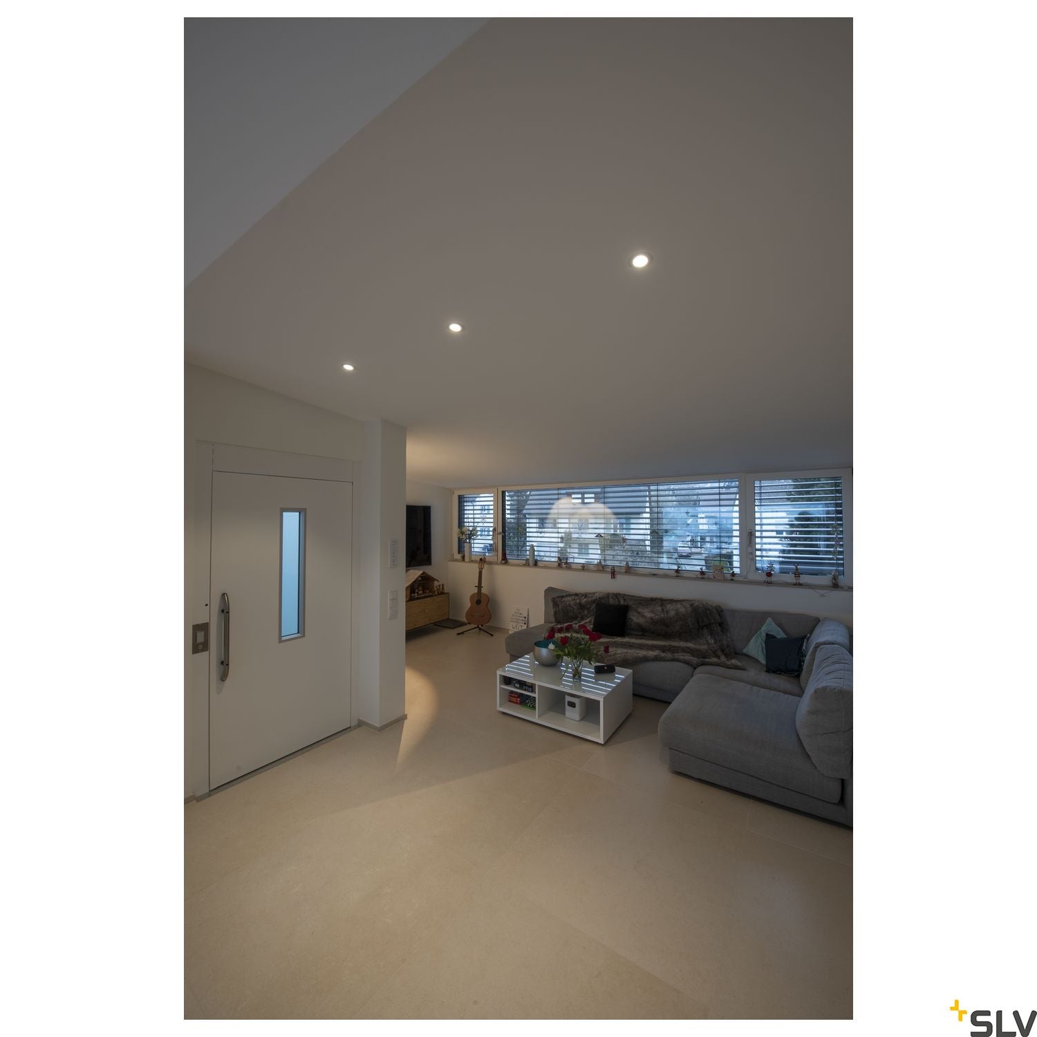 SLV SENSER 12 LED round recessed ceiling light white 3000K 1003008