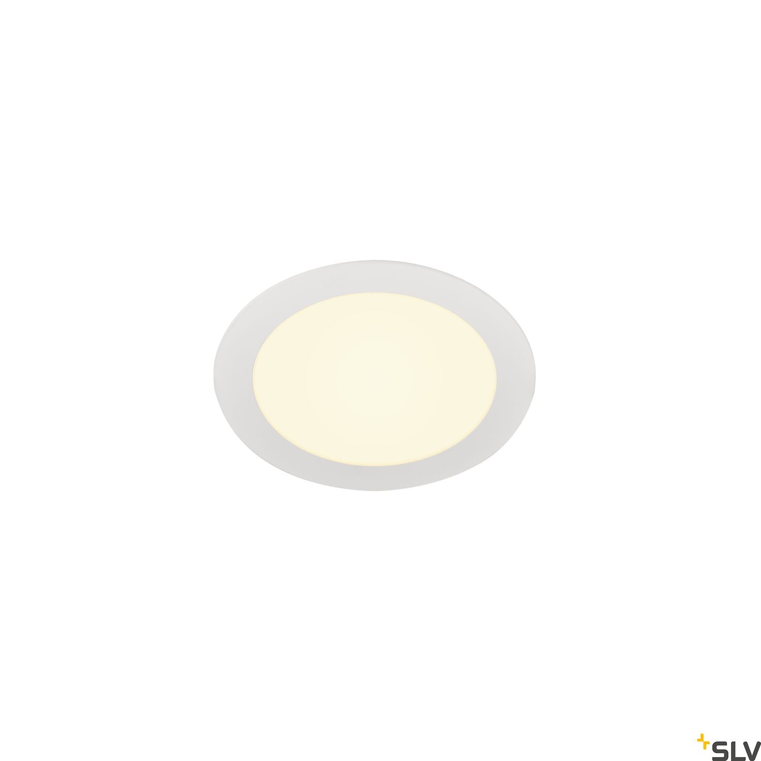 SLV SENSER 18 LED round recessed ceiling light white 3000K 1003009