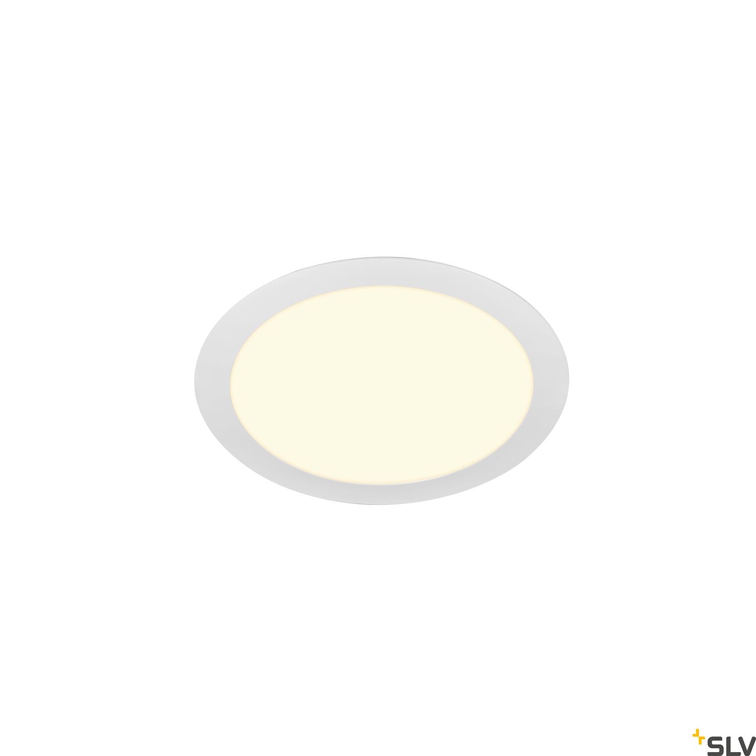 SLV SENSER 24 LED round recessed ceiling light white 3000K 1003010