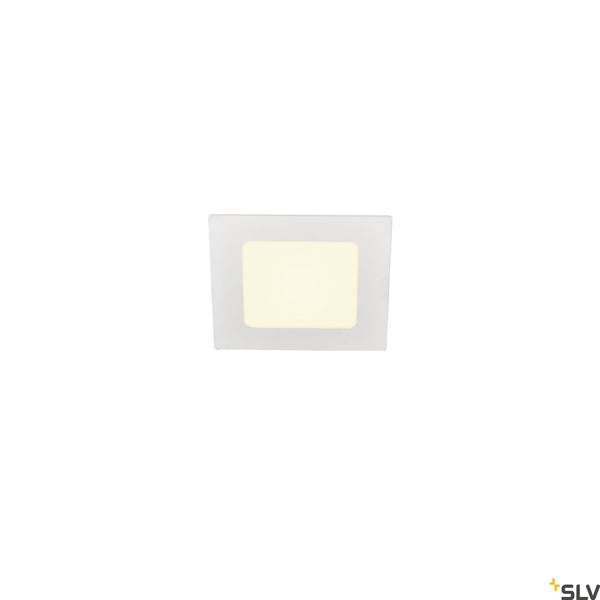 SLV SENSER 12 LED square recessed ceiling light white 3000K 1003011